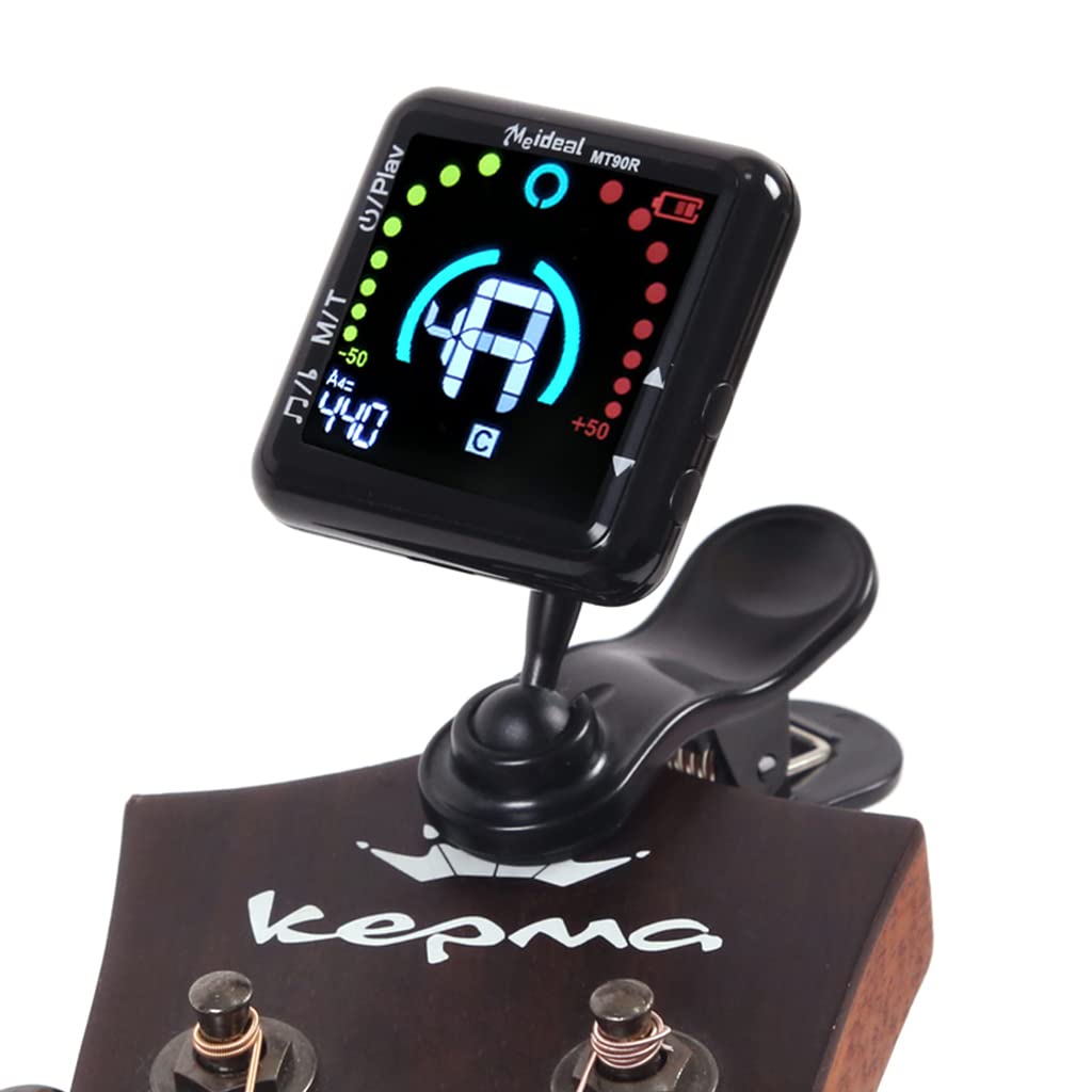 ZORBES 2 in 1 Guitar Tuner with Metronome, Clip On Tuner for Guitar, Bass Ukulele, Violin, Banjo, Built-in Battery USB Rechargeable Tuner with Adjustable Arm ZORBES 2 in 1 Guitar Tuner with Metronome, Clip On Tuner for Guitar, Bass Ukulele, Violin, Banjo, Built-in Battery USB Rechargeable Tuner with Adjustable Arm